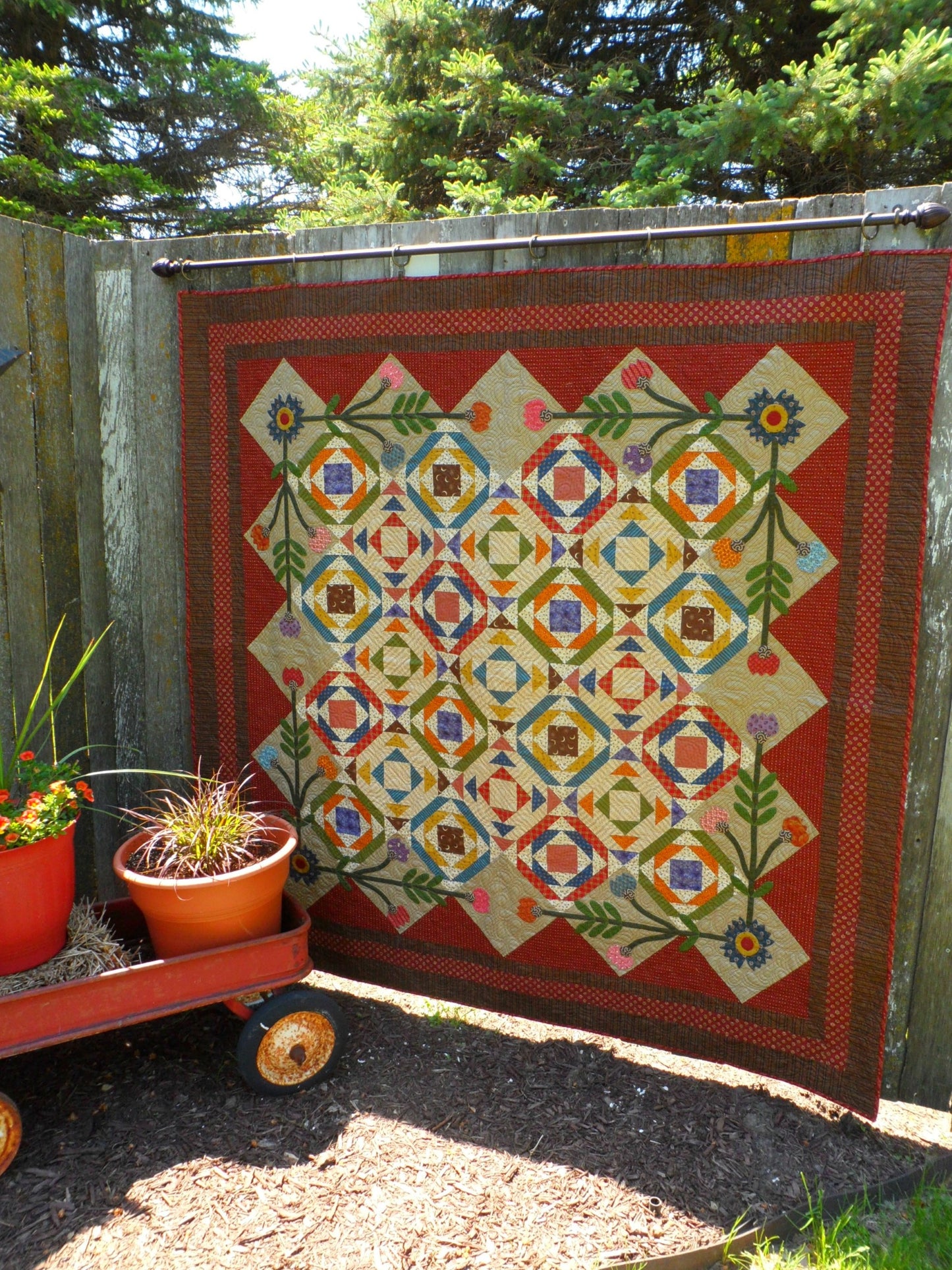 Stepping Stones Lap Quilt Pattern - PDF