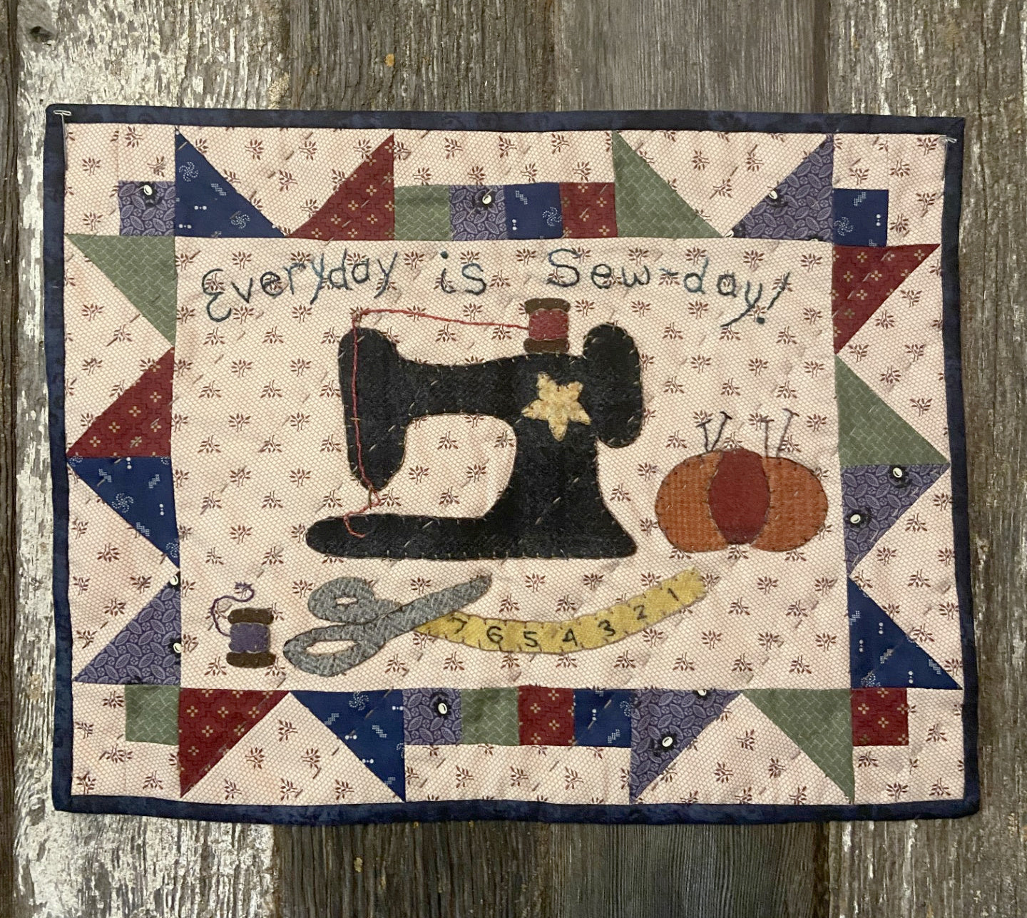 Snugg-let Everyday is Sew-day - Mini Wool Applique Pattern