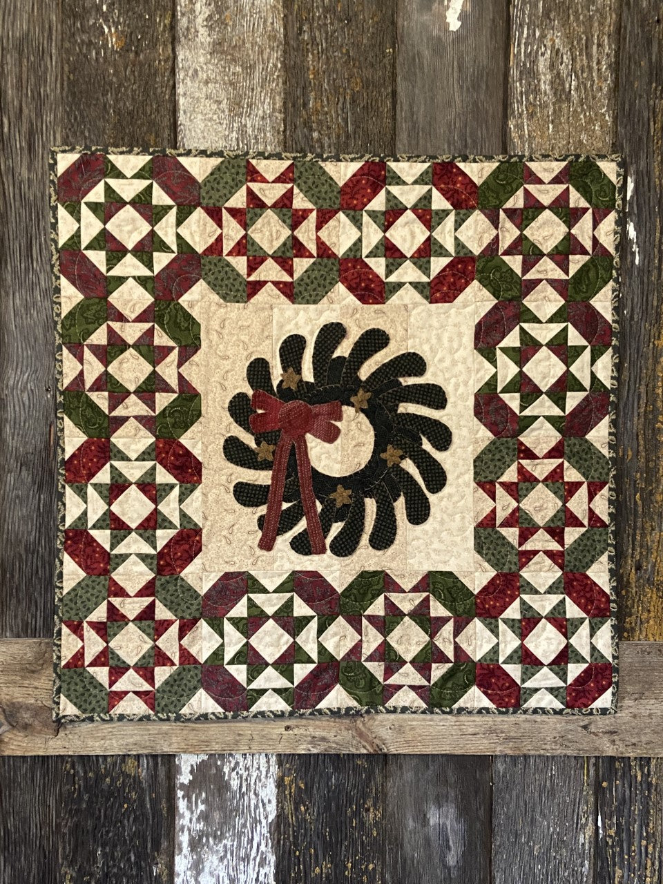 Merry & Bright Wool Applique Quilt Pattern