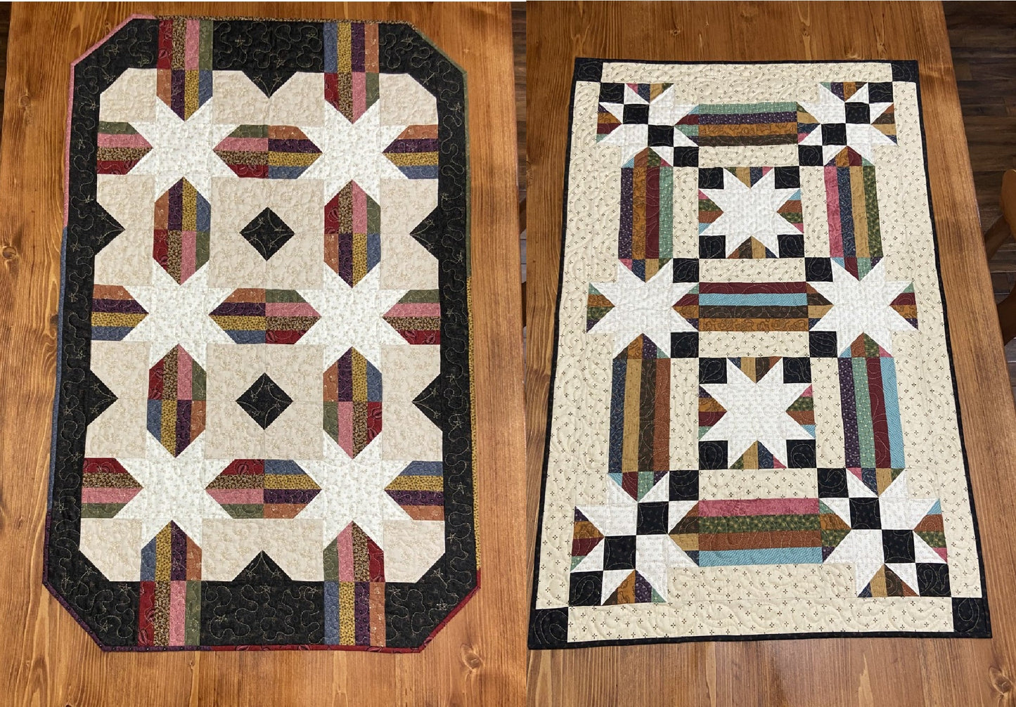 String Star Runners Quilt Pattern - PDF