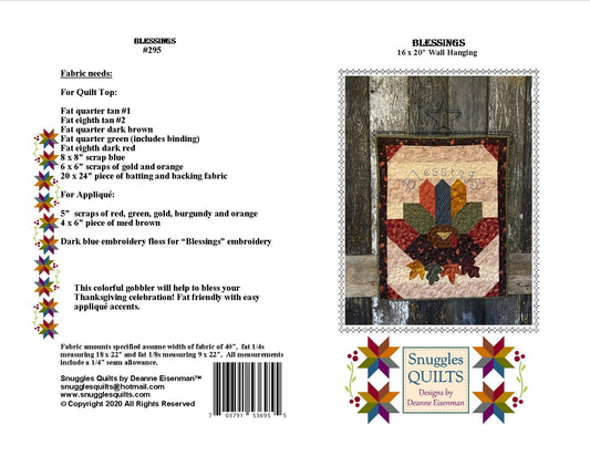 Blessings Applique Quilt Pattern