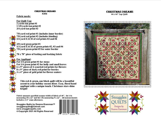 Christmas Dreams Lap Quilt Pattern