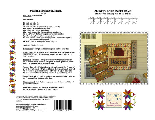 scrappy wall hanging hand applique seasonal panels