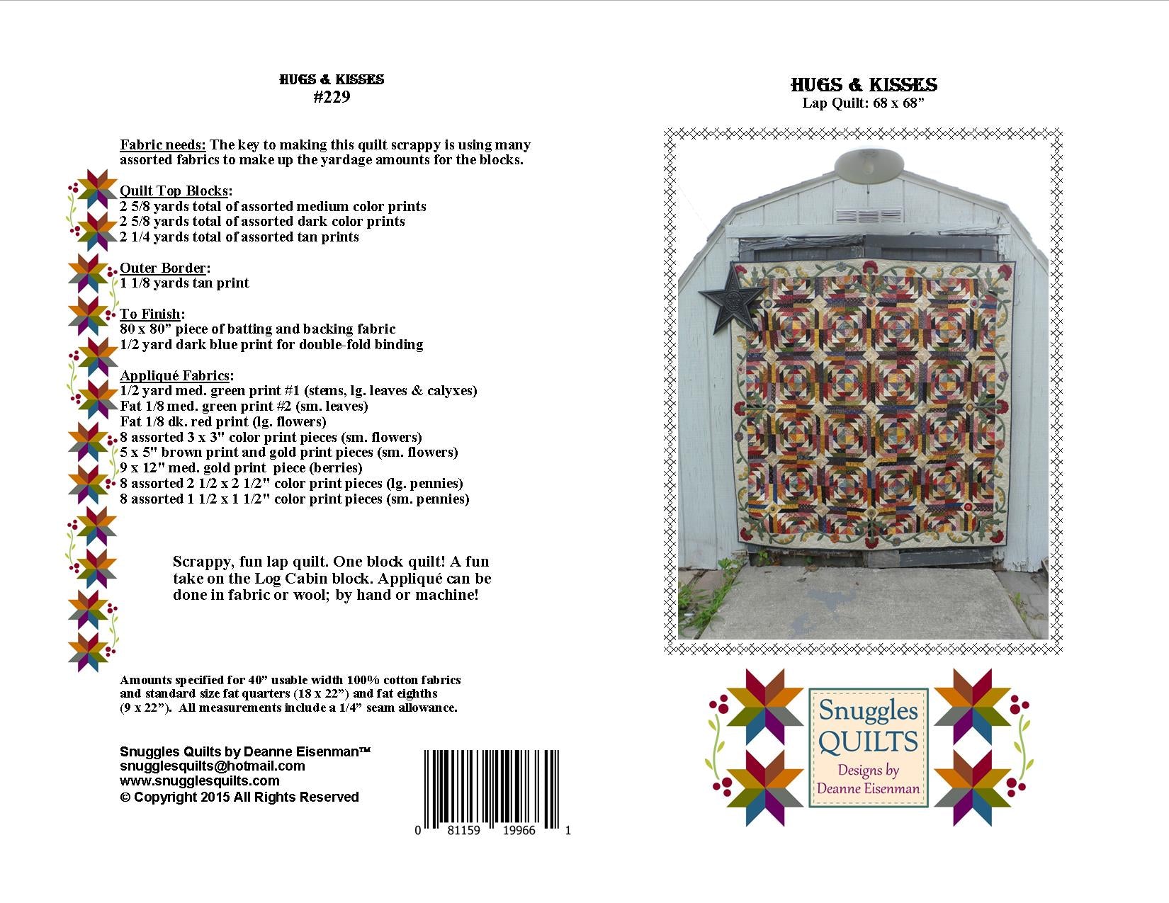 scrappy lap quilt pattern with applique