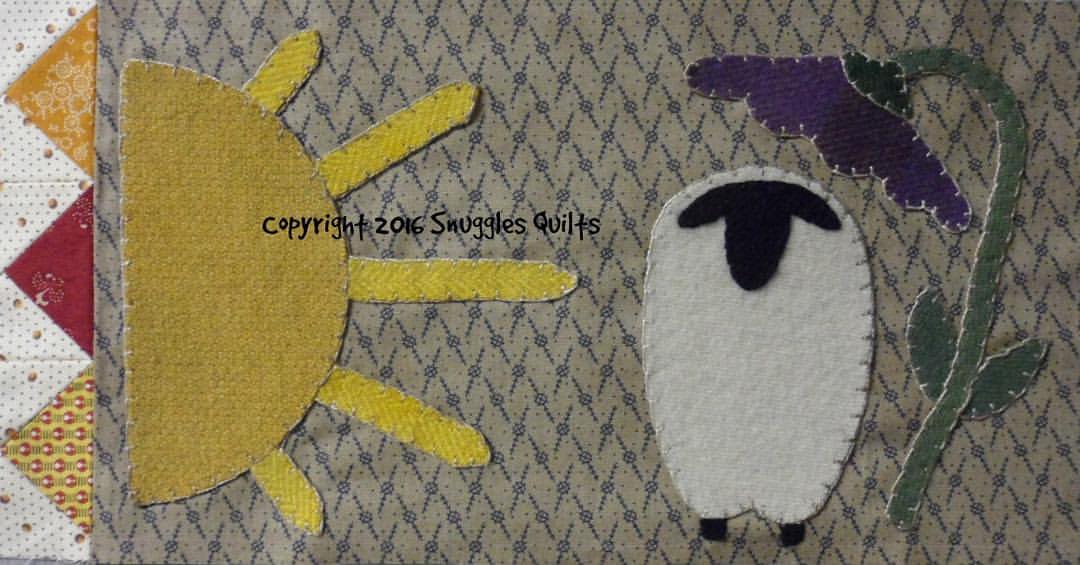 Block of the Month by Snuggles Quilts for 2016 July block