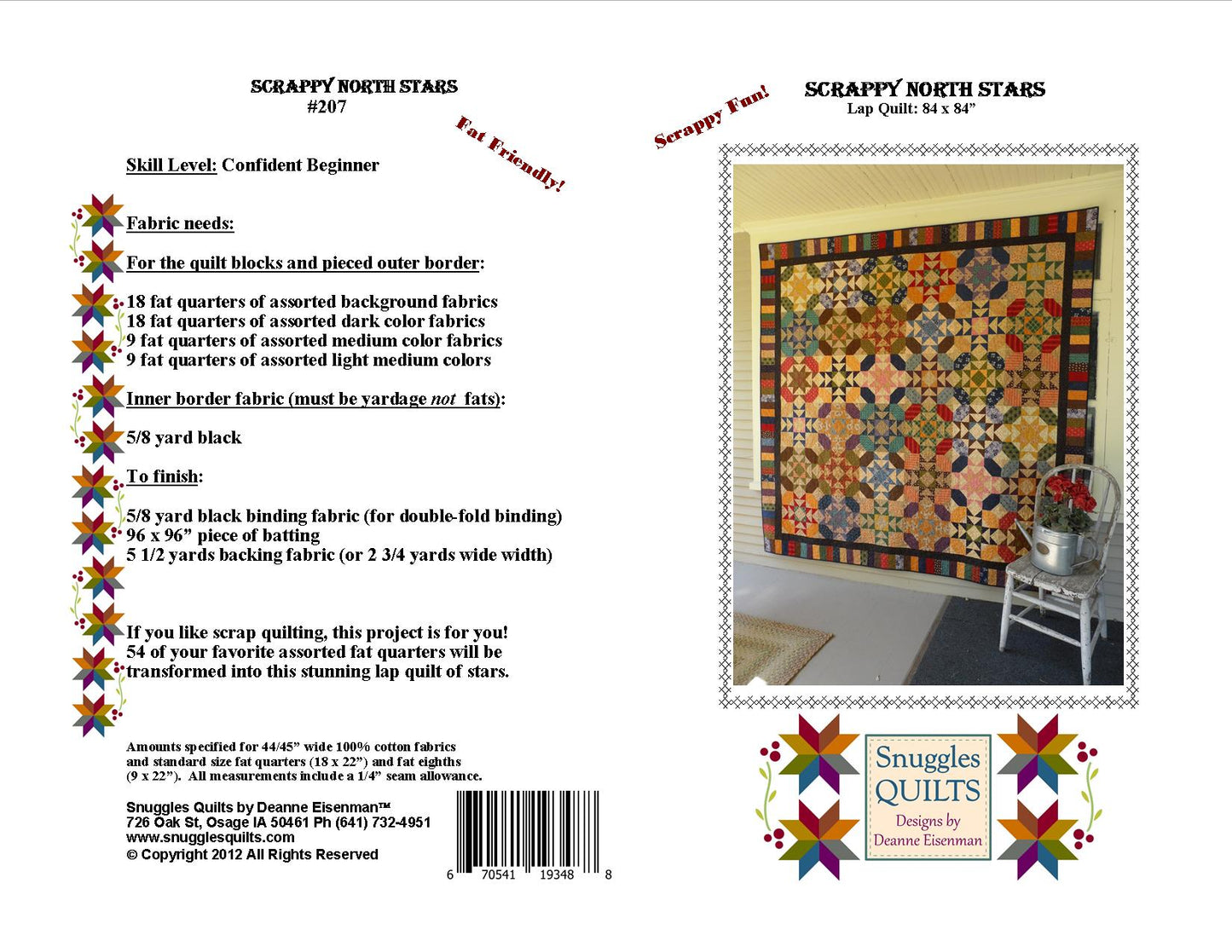 scrappy lap quilt pattern fat quarter friendly