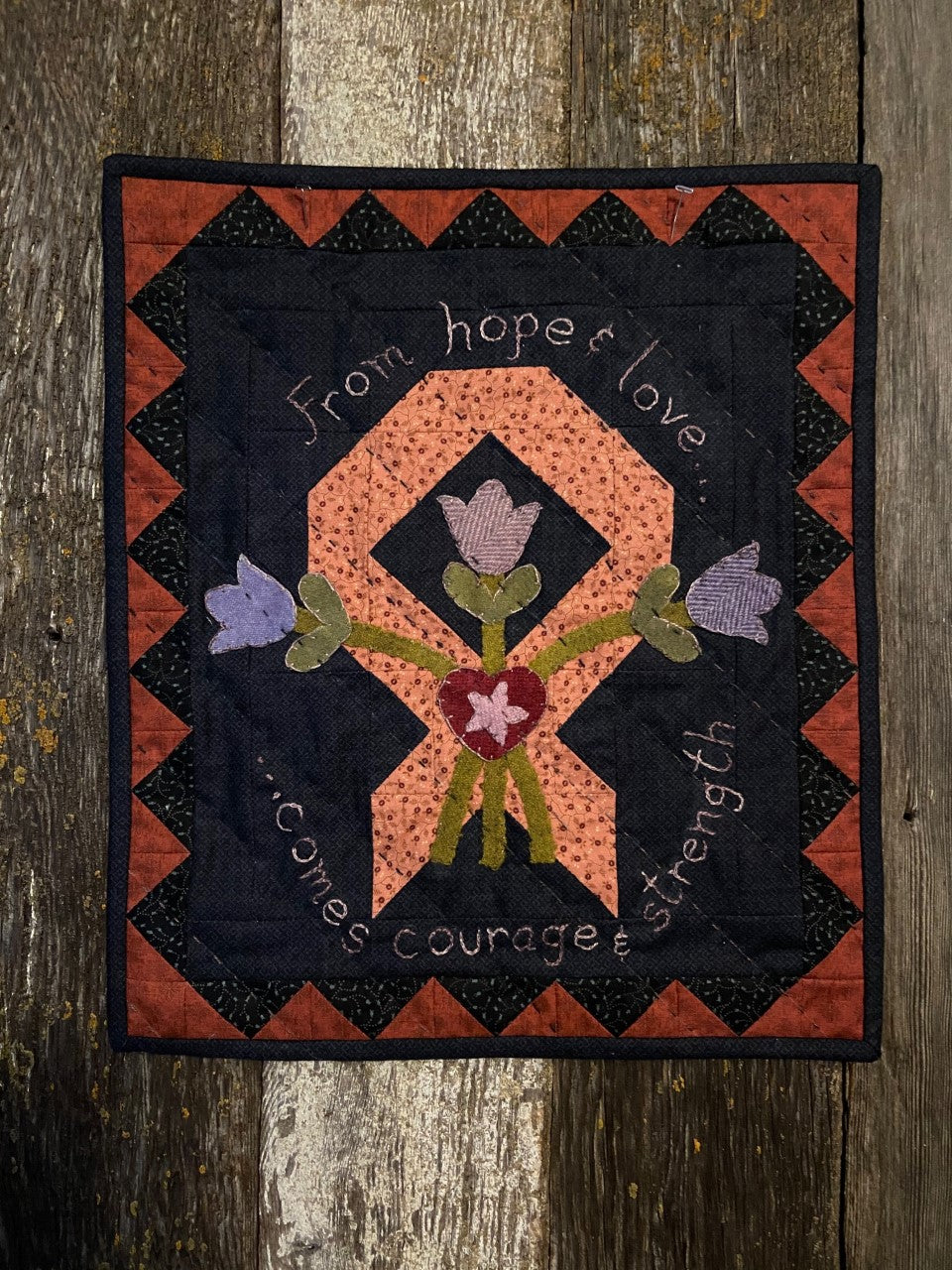 Snugg-let Hope & Love - Mini Wool Applique Pattern