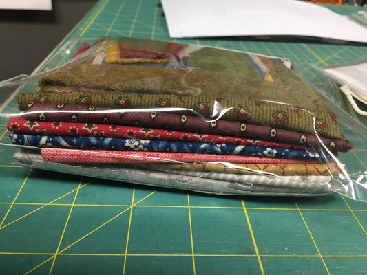 fabric and wool kit for mini Snugg-let wool applique pattern