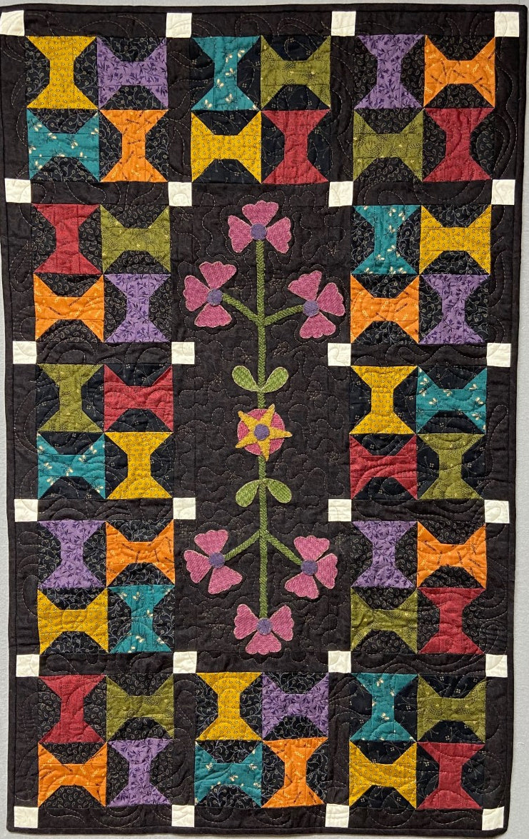 Machine-Appliqué Flower Quilts