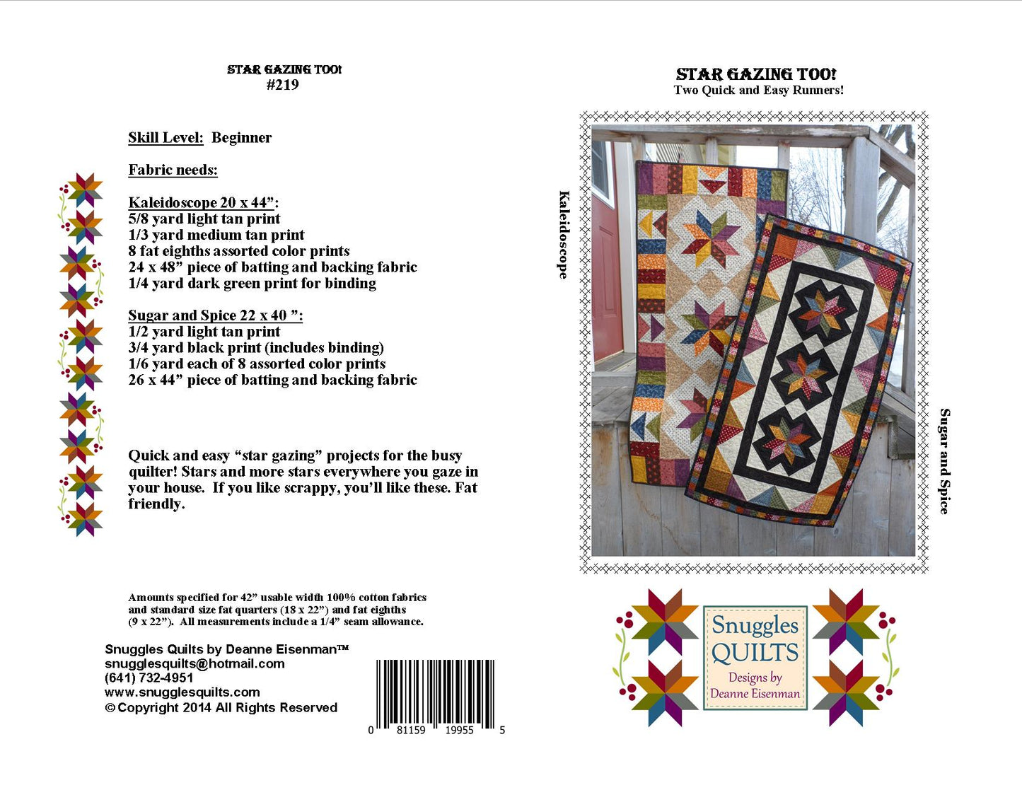 scrappy fat friendly pieced table runner quilt pattern