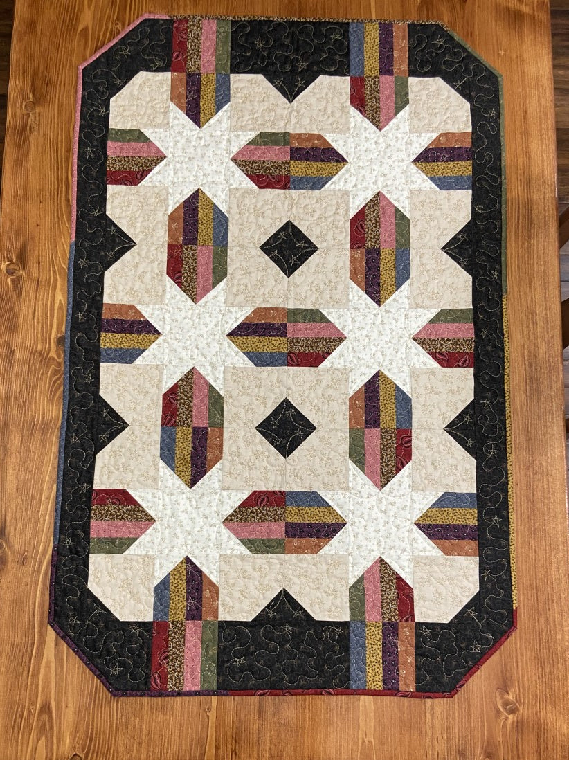 String Star Runners Quilt Pattern - PDF
