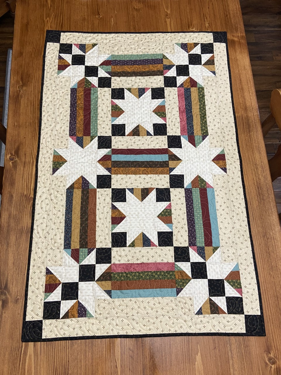 String Star Runners Quilt Pattern - PDF