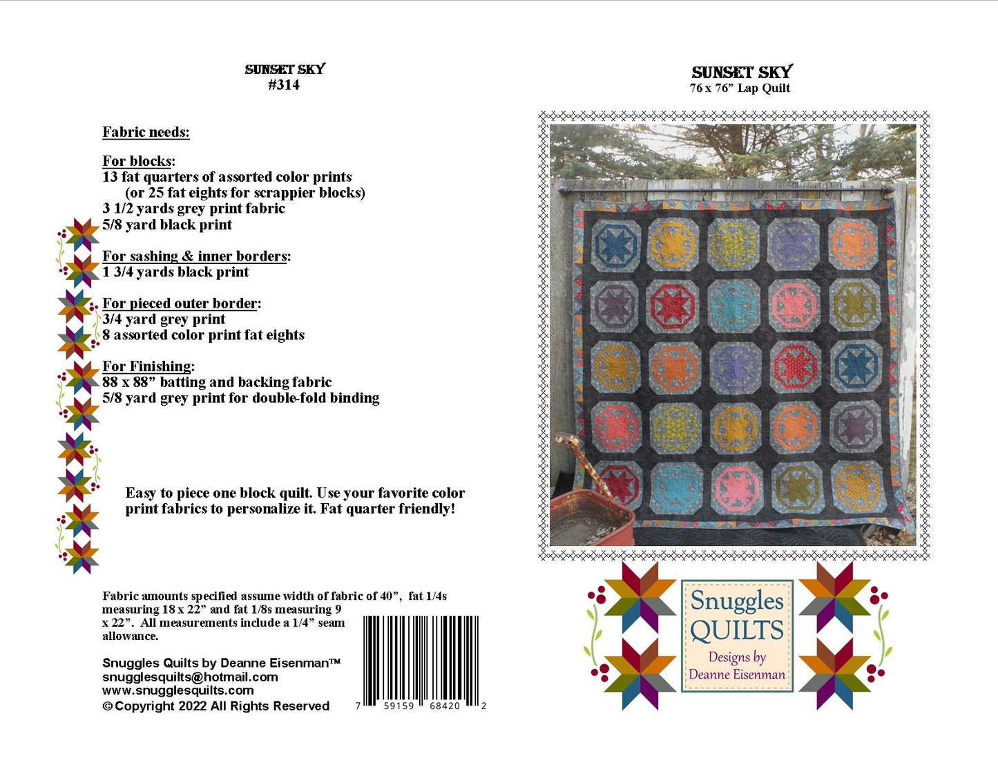 Sunset Sky Quilt Pattern