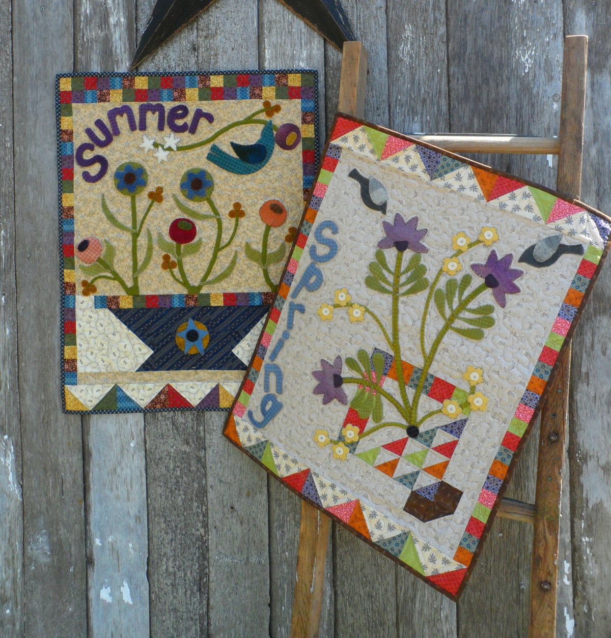 Season's Blessings Wool Applique Quilt Pattern