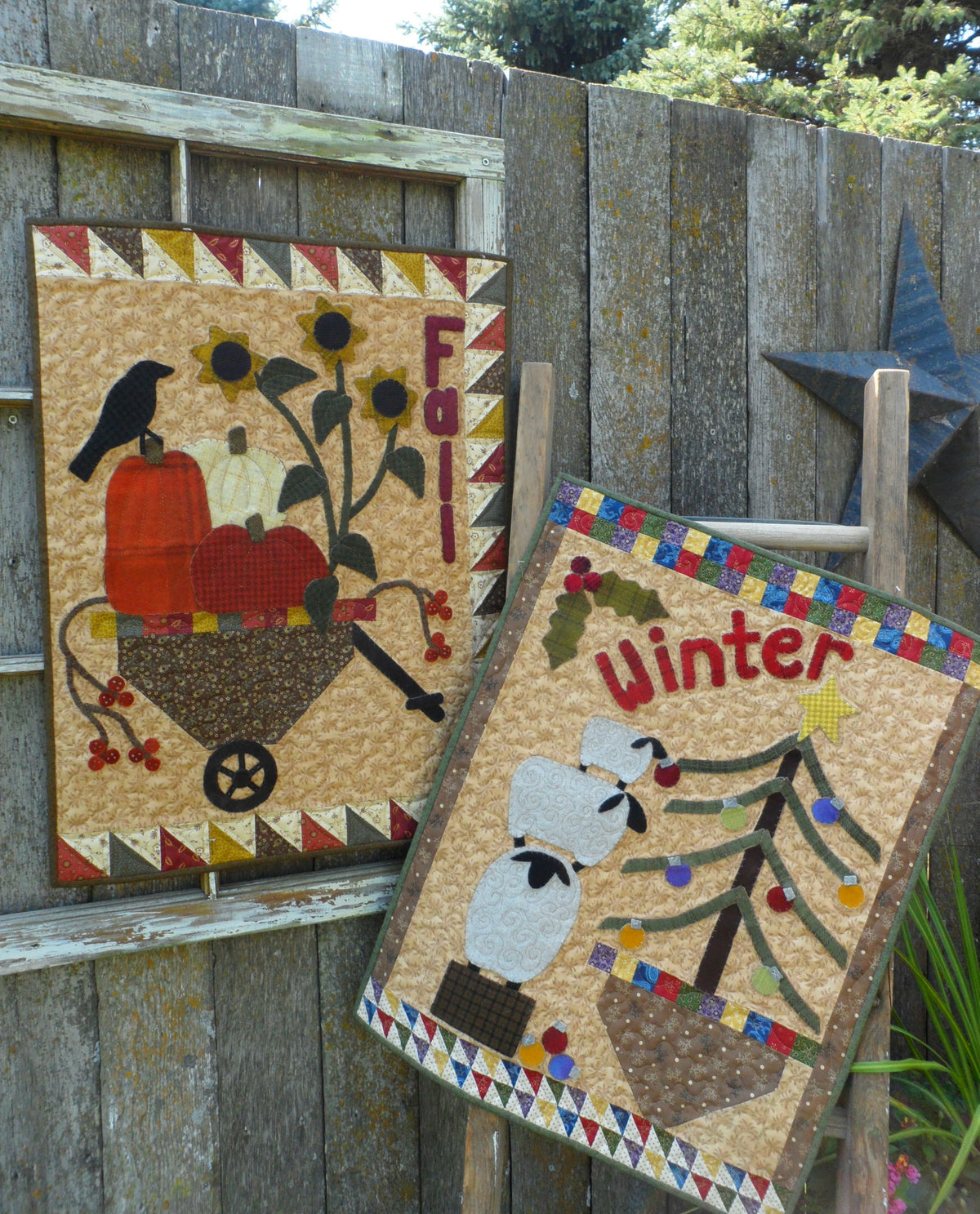 Season's Blessings Too Wool Applique Quilt Pattern