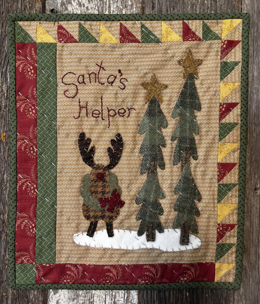 Snugg-let Santa's Helper - Mini Wool Applique Pattern