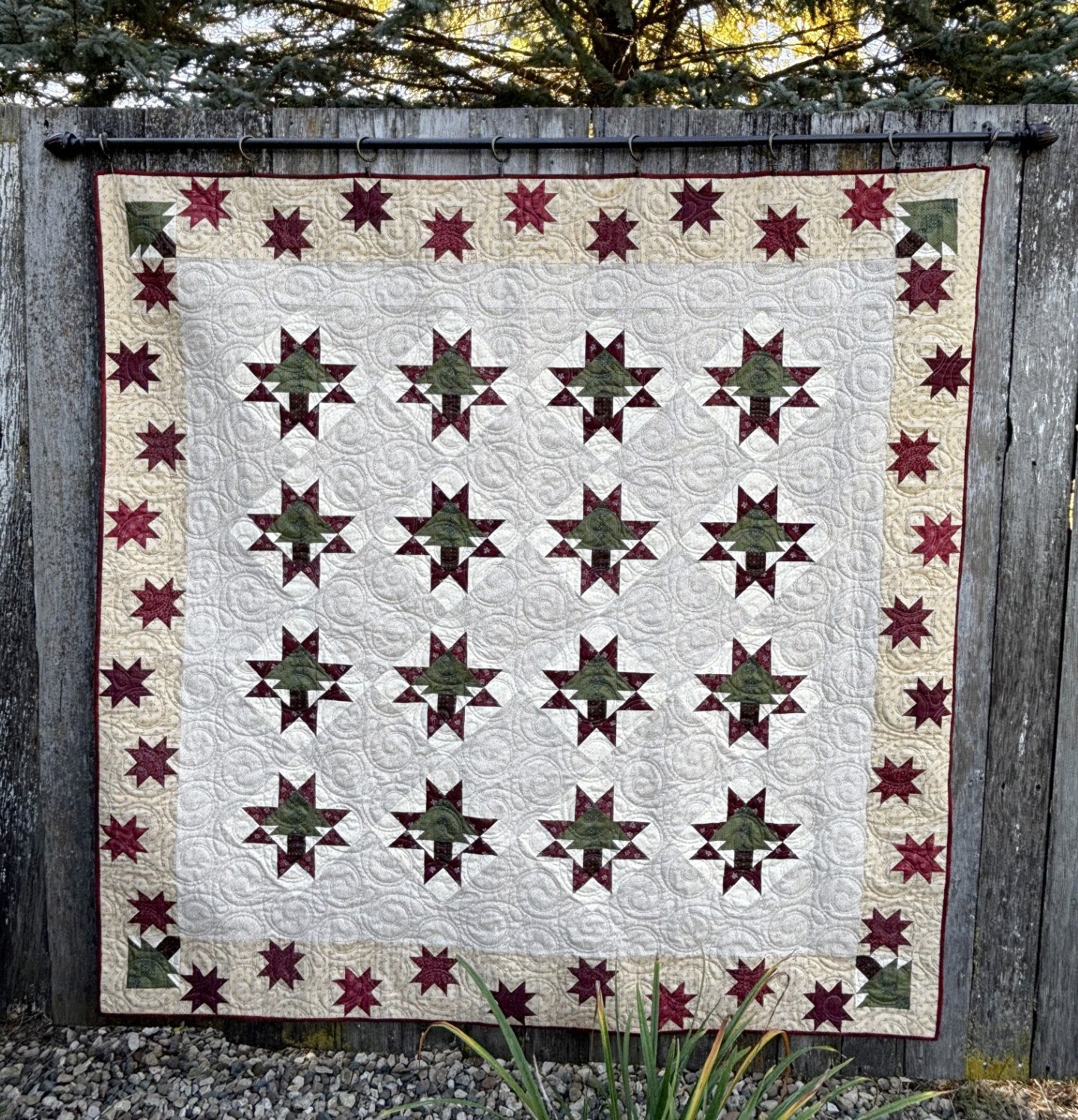 Tree Farm Lap Quilt Pattern