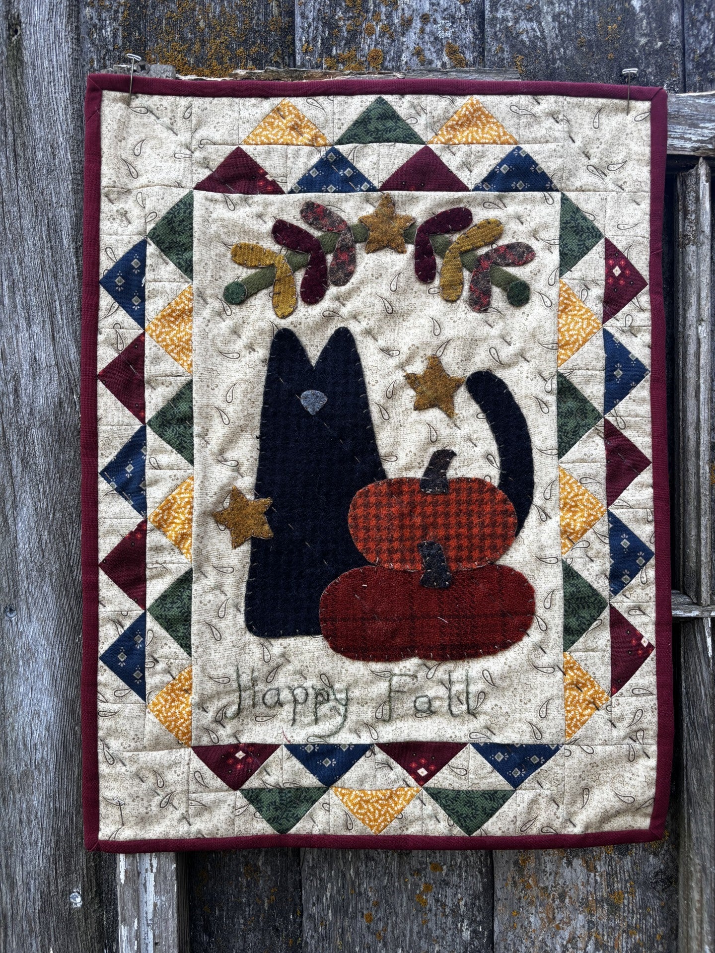 Snugg-let Happy Fall- Mini Wool Applique PDF Pattern