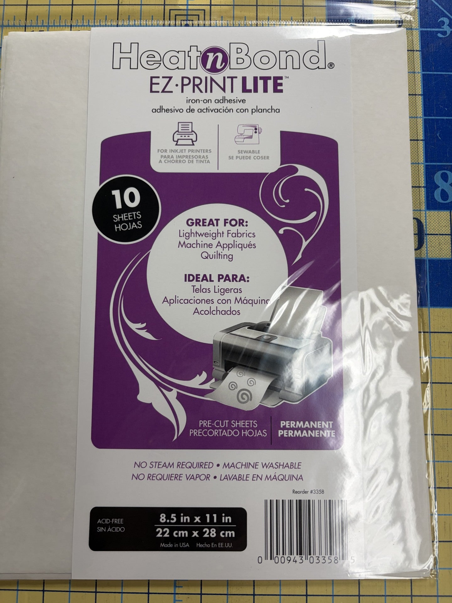Heat n' Bond Lite - 8 1/2 x 11 Sheets