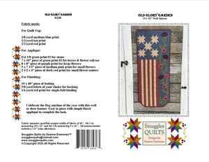 Old Glory Garden Quilt Pattern - PDF