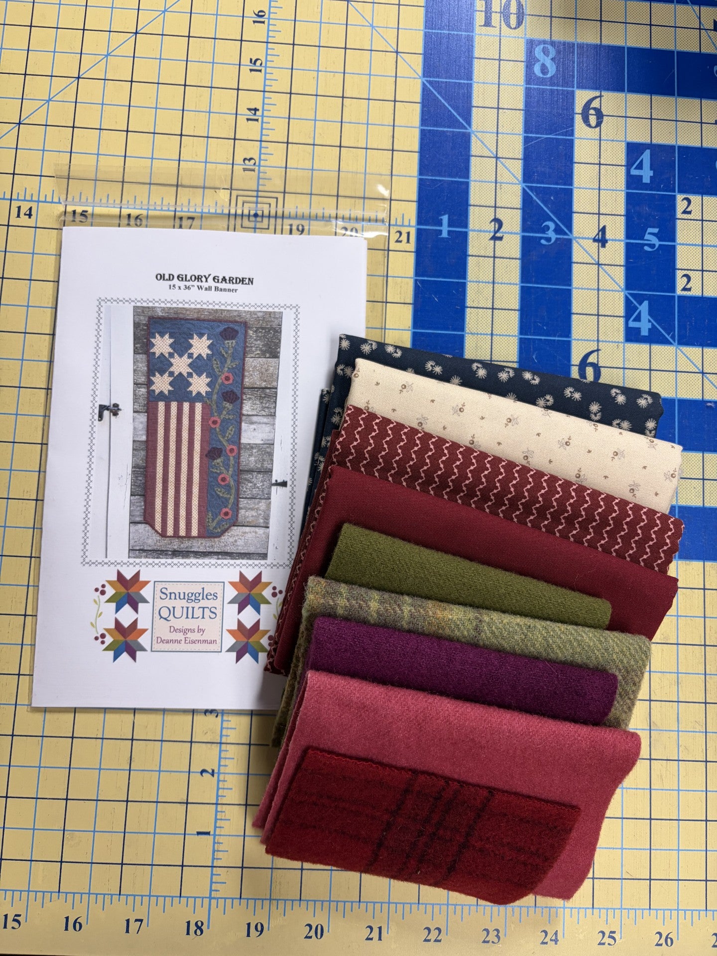 Old Glory Garden - Full Kit Fabric & Wool