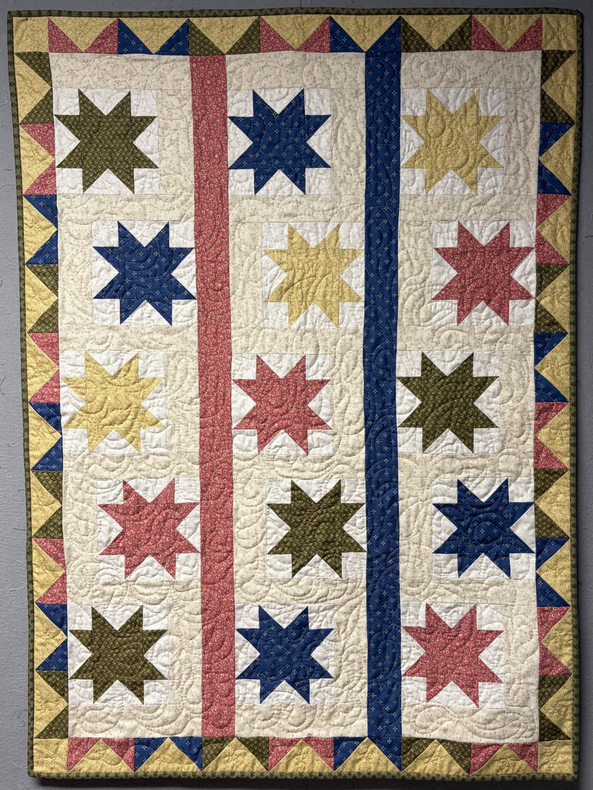 Star Baby Quilt Pattern - PDF