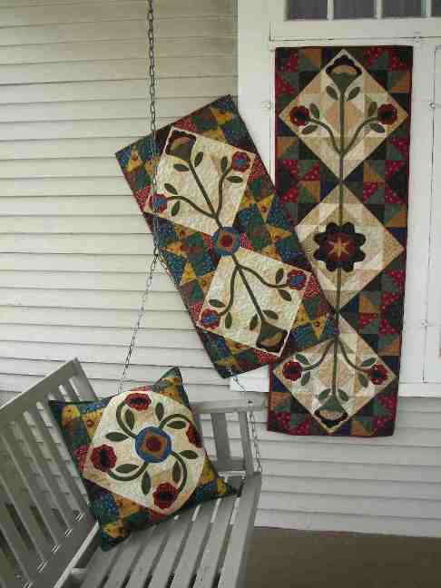 Sunshine & Shade Applique Quilt Pattern - PDF