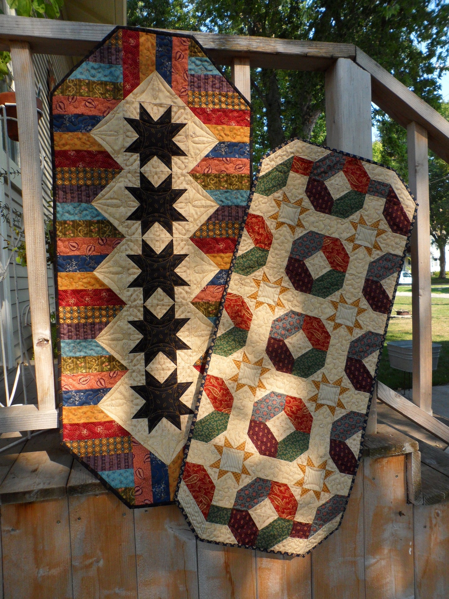 scrappy table runner quilt pattern fat friendly
