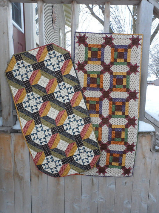 scrappy table runner quilt pattern fat quarter friendly