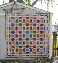 Load image into Gallery viewer, scrappy lap quilt pattern fat quarter friendly easy for beginners