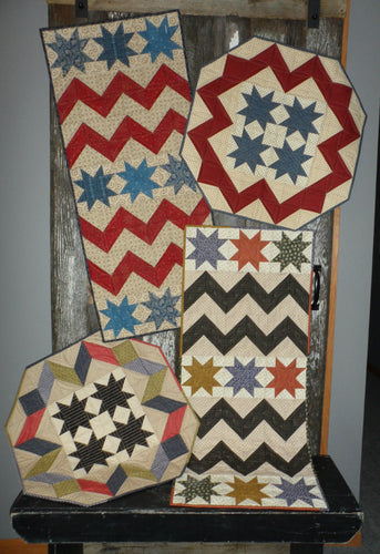 patriotic and scrappy table runner table topper quilt pattern