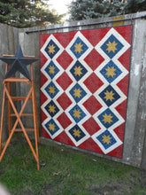 Load image into Gallery viewer, patriotic lap quilt wall hanging pattern