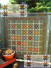 Load image into Gallery viewer, scrappy lap quilt pattern for churn dash quilt