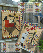 Load image into Gallery viewer, Wool applique on fabric seasonal wall hangings