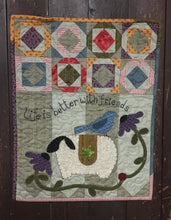 Load image into Gallery viewer, mini wool applique wall hanging quilt pattern
