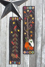 Load image into Gallery viewer, wool appliqué on fabric banners for fall and winter