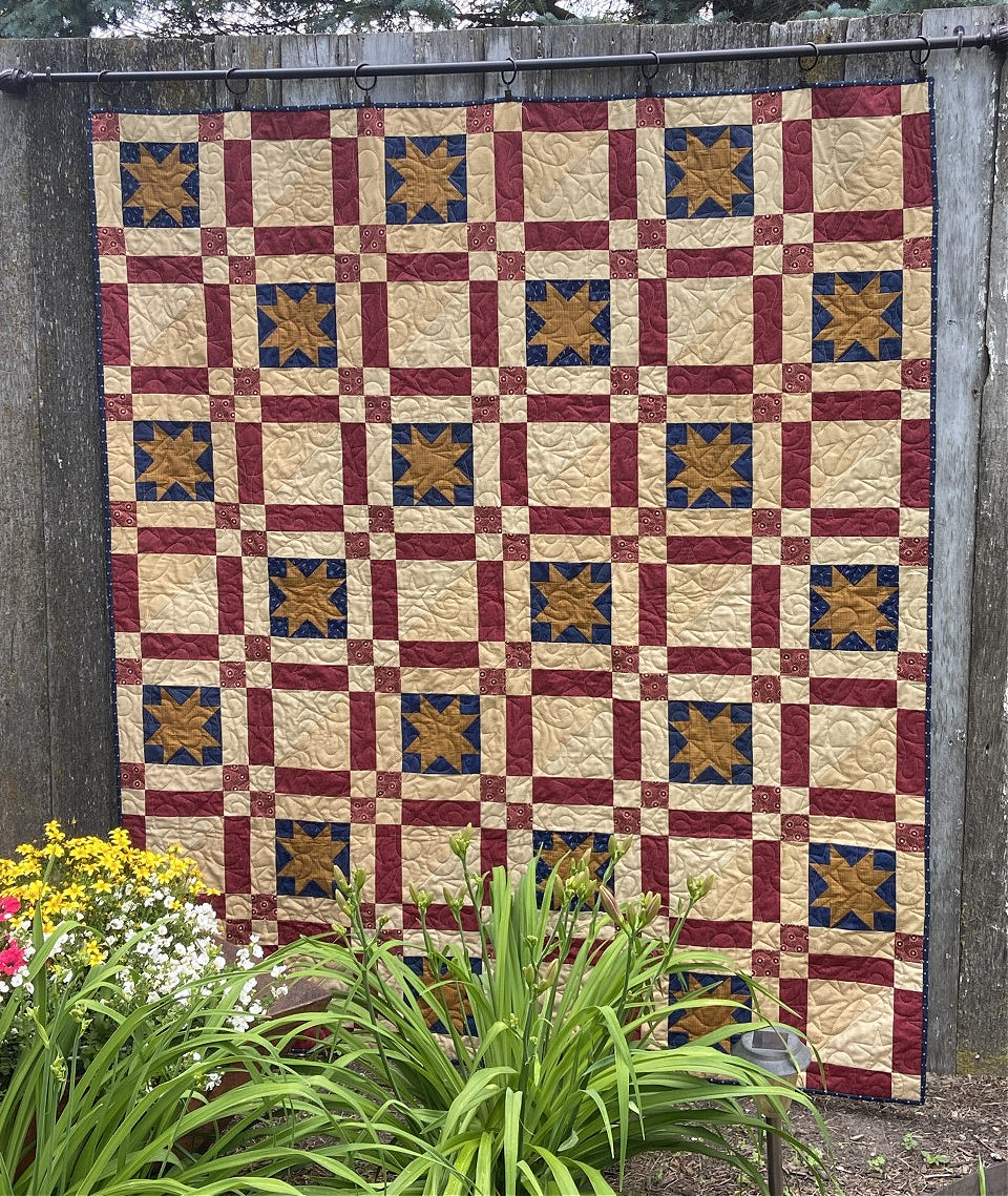 Liberty Square Lap Quilt Pattern - PDF