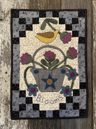 Snugg-let Bloom Basket PDF - Mini Wool Applique Pattern