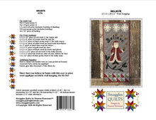 Load image into Gallery viewer, Believe Wool Applique Quilt Pattern