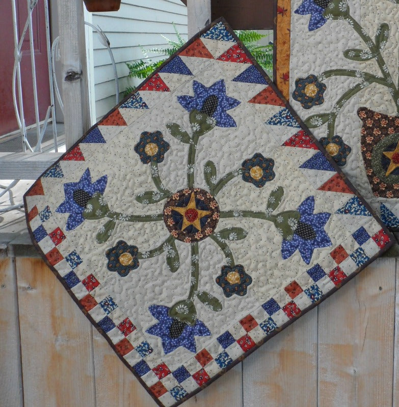 applique wall hanging and table topper quilt patterns
