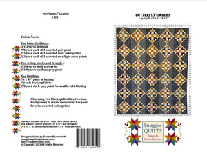 Butterfly Garden Lap Quilt Pattern - PDF