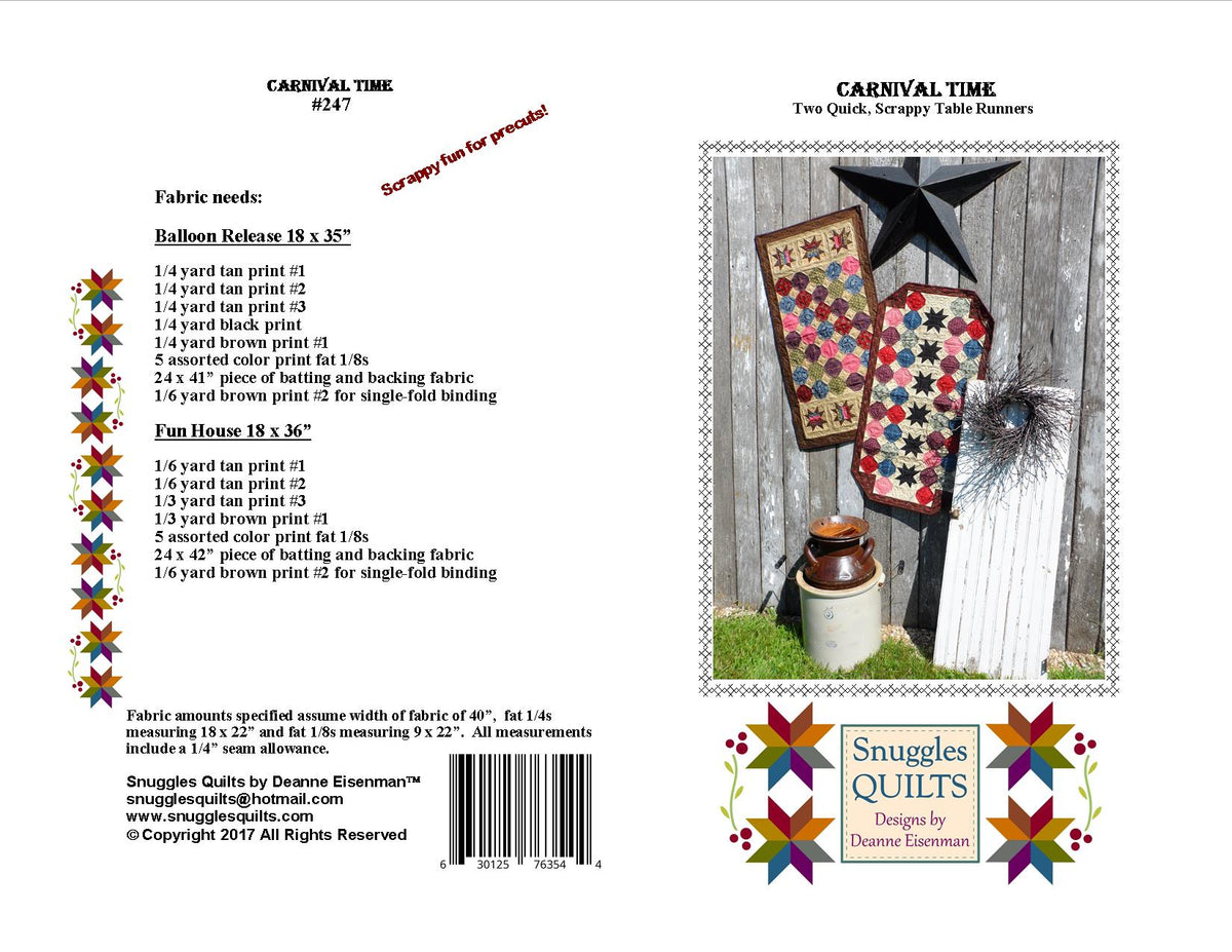 Carnival Time Quilt Pattern – Snuggles Quilts