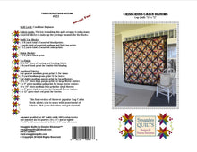 Load image into Gallery viewer, scrappy lap quilt pattern with floral applique accent