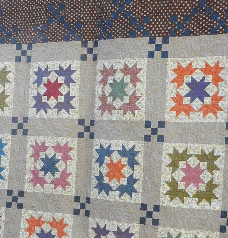 Large scrappy lap quilt pattern