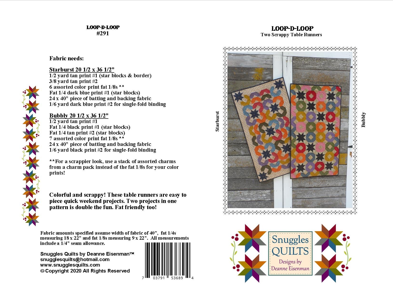 Snuggles Quilts Loop-D-Loop Patterns