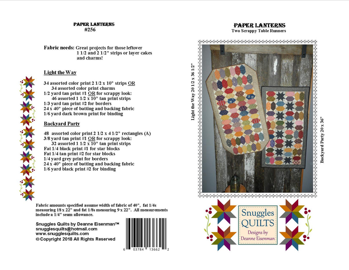 Paper Lanterns Quilt Pattern Snuggles Quilts