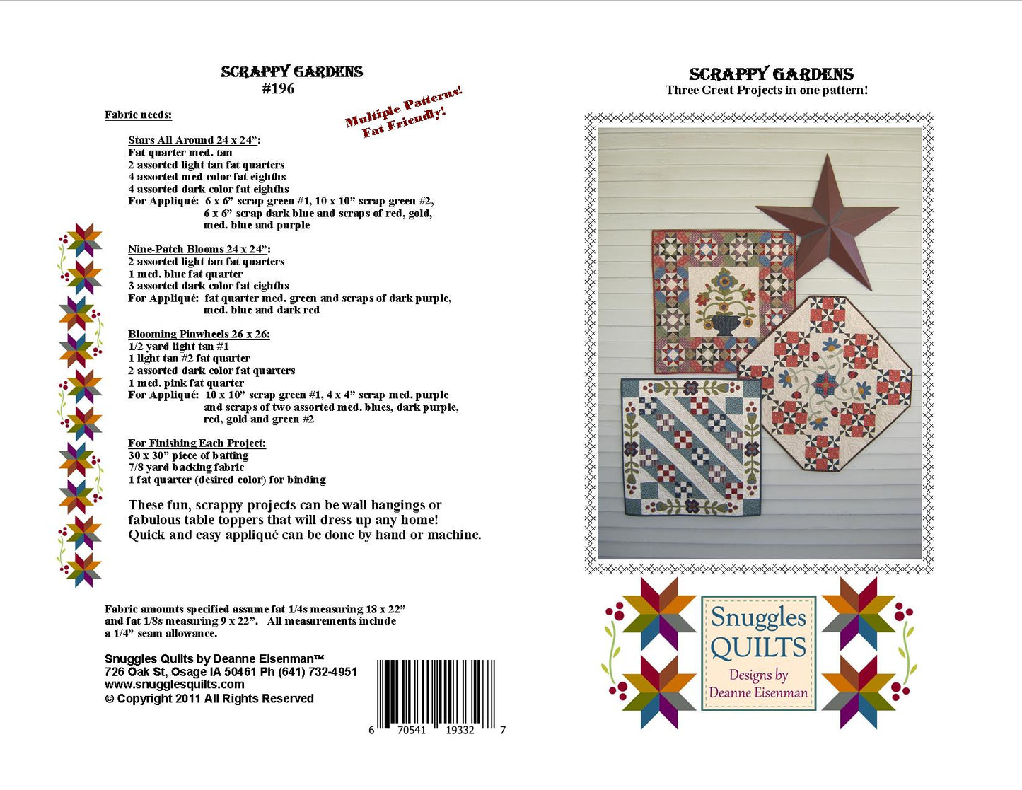 Scrappy Gardens Quilt Pattern - PDF – Snuggles Quilts