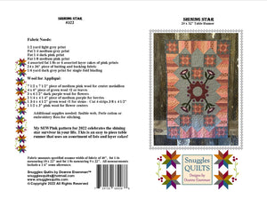 Shining Star Wool Applique Quilt Pattern