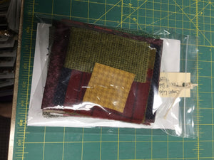 mini wool applique pattern full fabric and wool kit