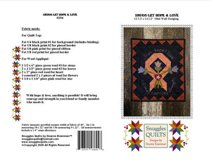 Snugg-let Hope & Love PDF - Mini Wool Applique Pattern